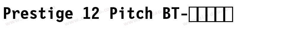 Prestige 12 Pitch BT字体转换